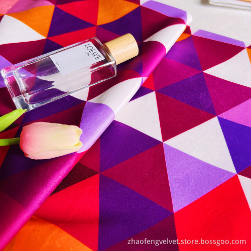 Colorful Printing Velvet Fabric